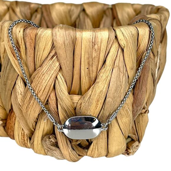 Color Street Northern Wonder Blue Iridescent Chain Bracelet Silver Tone - Picture 3 of 10